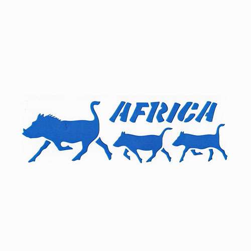African Warthog Stencil