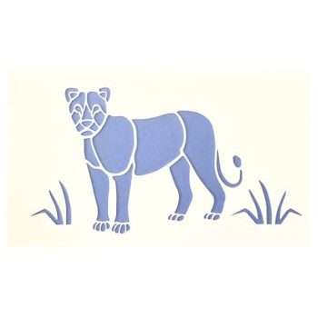 Lioness Stencil