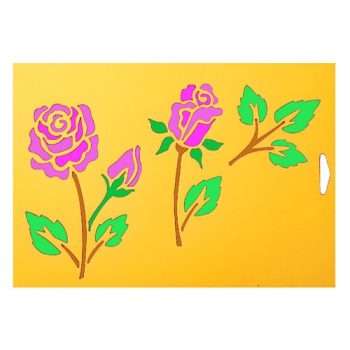 Pretty Roses Stencil