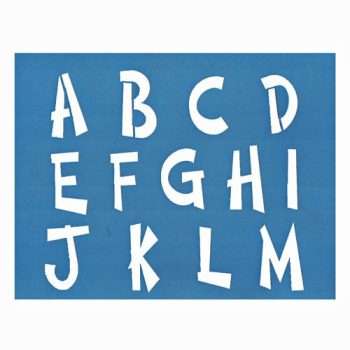 Trichem Alphabet Duo Stencil