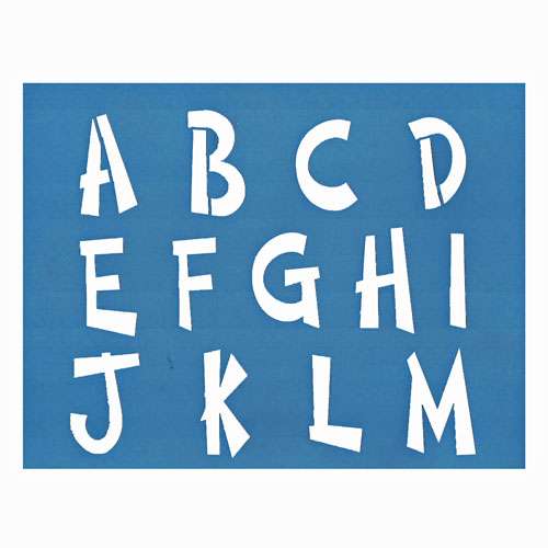Trichem Alphabet Duo Stencil