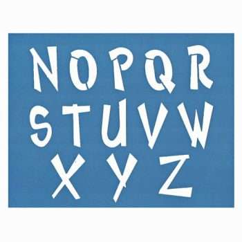 Trichem Alphabet Duo Stencil