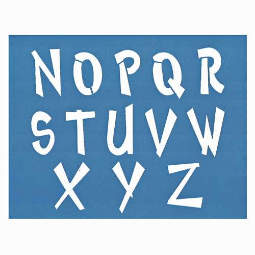 Trichem Alphabet Duo Stencil