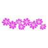 Cosmos Flowers Stencil