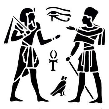 Egyptian Set Stencil