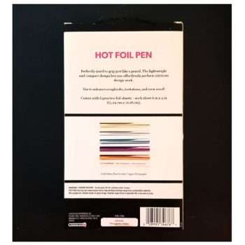 Hot Foil Pen Contents