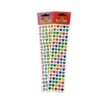 Alphabet and Heart Stickers - 2