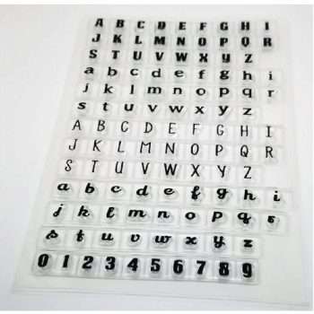 Clear Stamps Alphabet and Numbers Set
