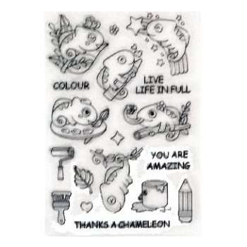Clear Stamps Chameleons Set