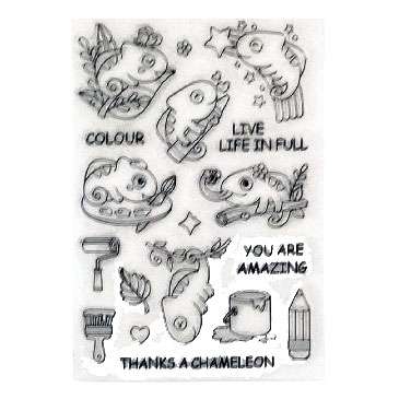 Clear Stamps Chameleons Set