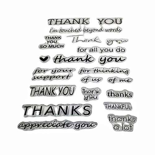 Clear Stamps Thank You Sayings Set