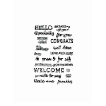 Clear Stamps Welcome Sayings Set