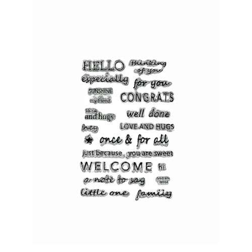 Clear Stamps Welcome Sayings Set