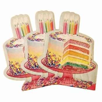 Birthday Cake Design Napkins