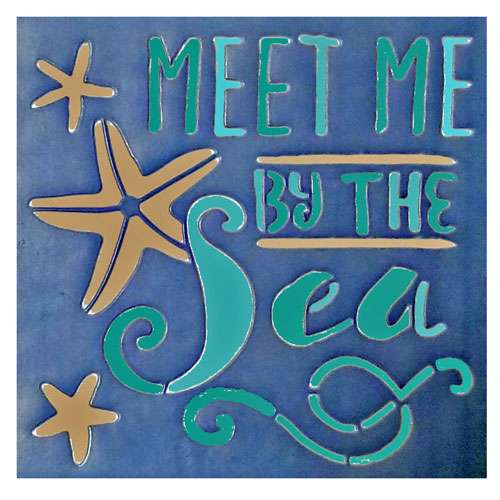 Meet Me By The Sea Stencil