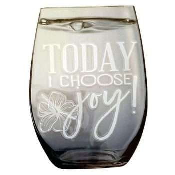 Decorative Glass Sticker - Today I Choose Joy