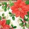 Pointsettia Flowers Napkins