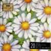 White Flower Design Paper Napkins