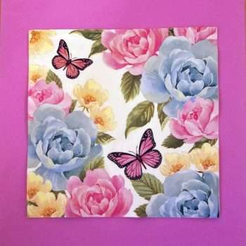 Floral and Butterflies Napkins