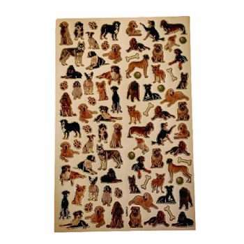 Jumbo Dog Stickers Sheet