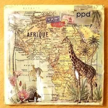 Travel to Africa Imported Designer Napkins