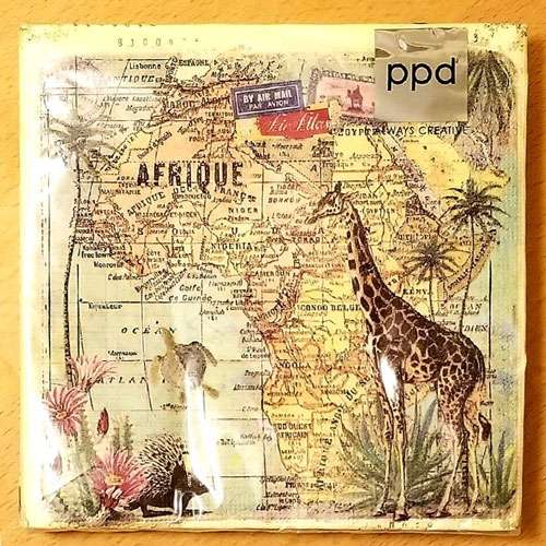 Travel to Africa Imported Designer Napkins