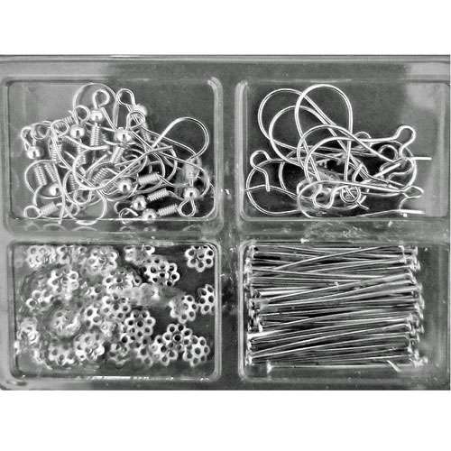 DIY Earrings - Silver Coloured