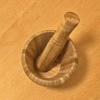 Bamboo Mortar & Pestle 1