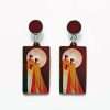 Hope Vegan Leather Earrings