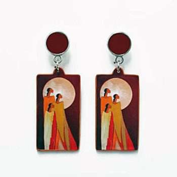 Hope Vegan Leather Earrings