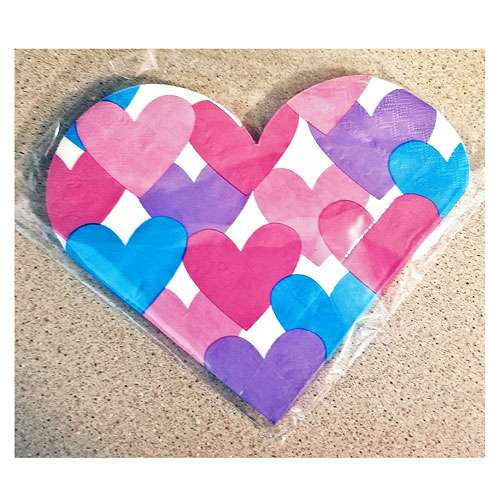 Multi-Coloured Heart Napkins