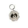 Flower-Shaped Acrylic Keyring Poppy