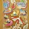 Summer Beach Time Stickers