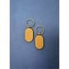 Wooden Rounded Keyring