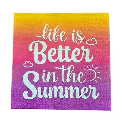 Brightly Coloured Summer Napkins