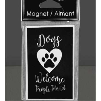 Dogs Welcome Fridge Magnets