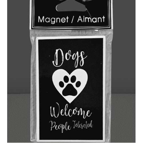 Dogs Welcome Fridge Magnets