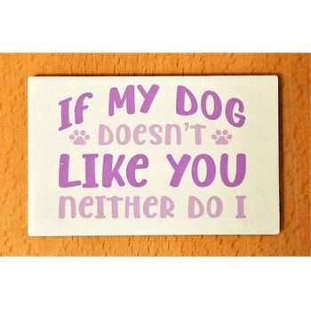 If My Dog Doesn't Like You Neither Do I
