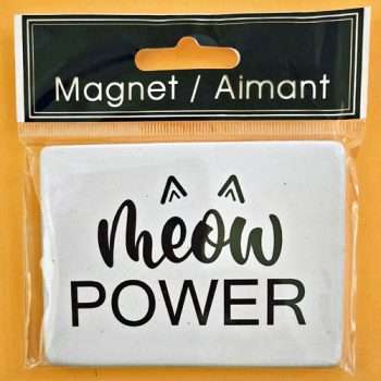 Meow Power Fridge Magnet