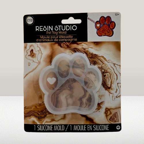 Pawprint Silicone Pet Tag Mould