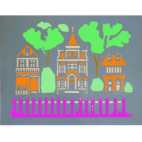 Trichem Victorian Grove Stencil