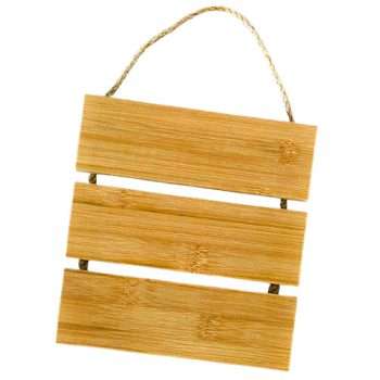 3-Slat Bamboo Sign