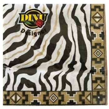 African Zebra Design Napkins