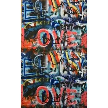 Brightly Coloured Graffiti Iron-On