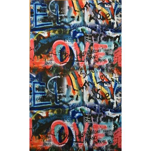 Brightly Coloured Graffiti Iron-On