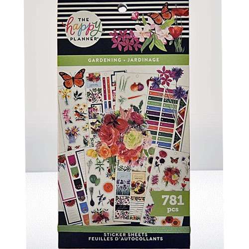 The Happy Planner Gardening Sticker Book Sheets