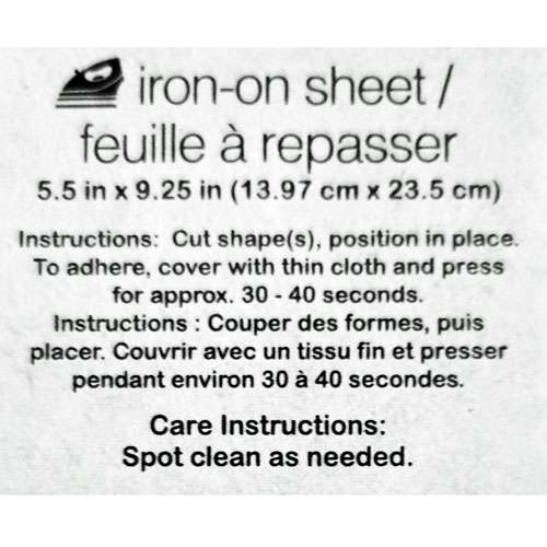 Vinyl Iron-On Sheet Instructions