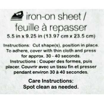 Vinyl Iron-On Sheet Instructions