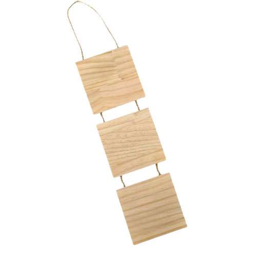 Wallhanging Natural Wood Squares