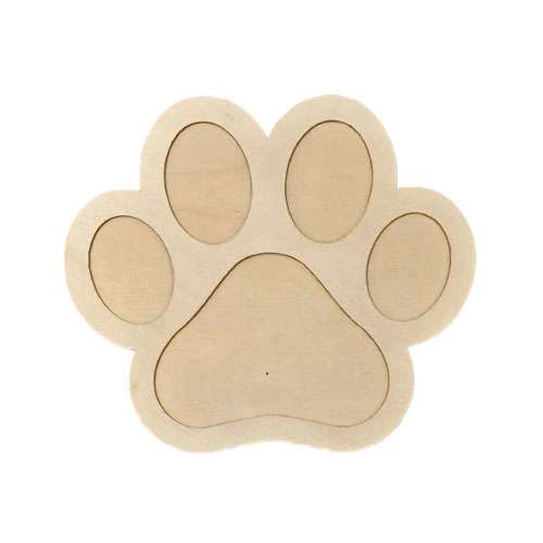 DIY Wooden Pet Pawprint